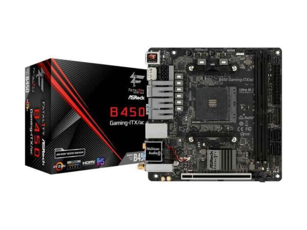 ASRock B450 Gaming-ITX/ac AMD AM4 ITX (90-MXB870-A0UAYZ)