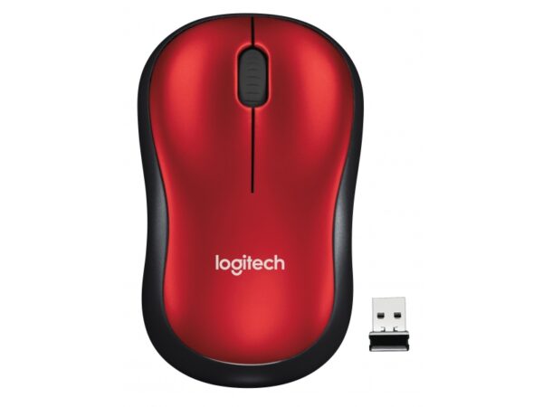 Logitech M185 Souris optique sans fil ROUGE EWR2 910-002237