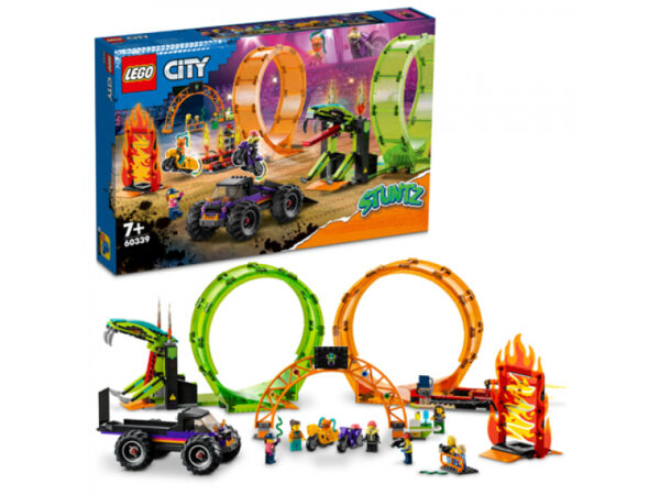 LEGO City - Stuntz L?arène de cascade avec double looping (60339)