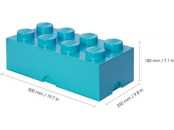 LEGO Brique de rangement 8 plots azur (40041743)