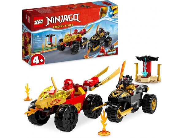 LEGO NINJAGO - Le combat en voiture et en moto de Kai et Ras (71789)