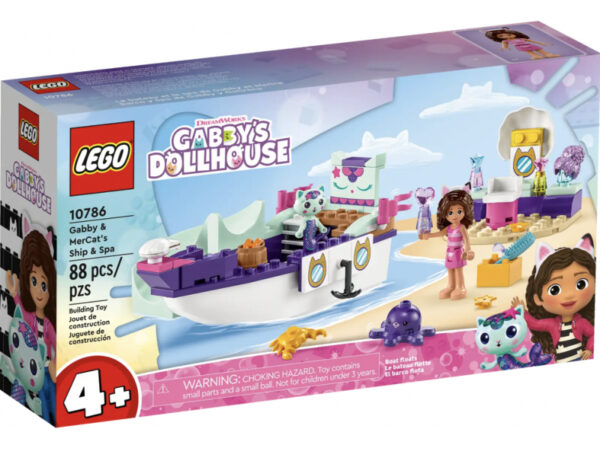 LEGO Gabby's Dollhouse - Le bateau et le spa de Gabby et Marine (10786)