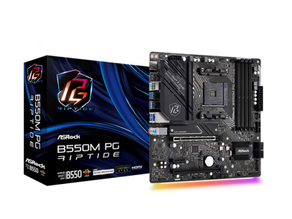 ASRock B550M PG RIPTIDE AMD AM4 Motherboard 90-MXBI90-A0UAYZ