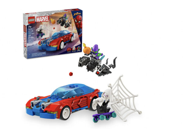 LEGO Marvel - La voiture de course de Spider-Man contre le Bouffon Vert venomisé (76279)