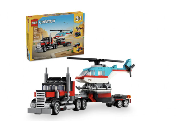 LEGO Creator 3 in 1 - Le camion remorque avec hélicoptère (31146)