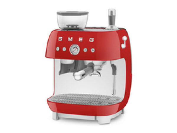 Smeg Espresso Manual Coffee Machine 50's Style Red EGF03RDEU