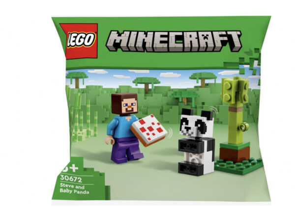 LEGO Minecraft - Steve avec un Bébé Panda (30672)