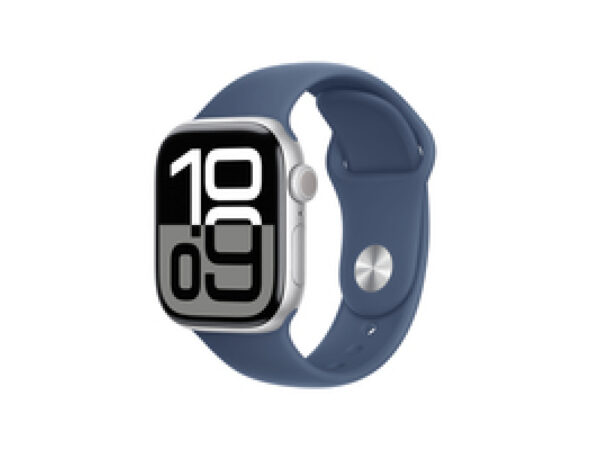 Apple Watch Series 10 GPS 42mm Aluminium Silver - S/M Denim MWWA3QF/A