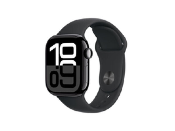 Apple Watch Series 10 GPS+Cell. 42mm Jet Black Alu. M/L Black MWX73QF/A