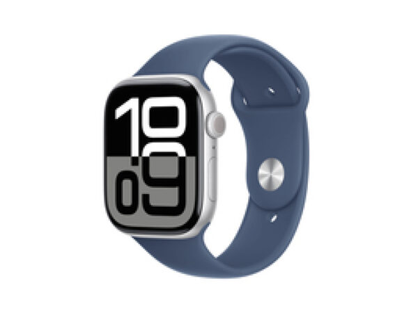 Apple Watch Series 10 46mm GPS Aluminium Silver M/L Denim MWWM3QF/A