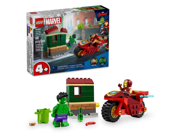 LEGO Marvel - Iron Man with Bike and the Hulk (76287)