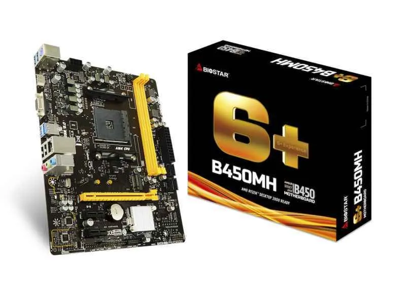 Biostar carte mère Emplacement AM4 AMD B450 micro ATX B450MH