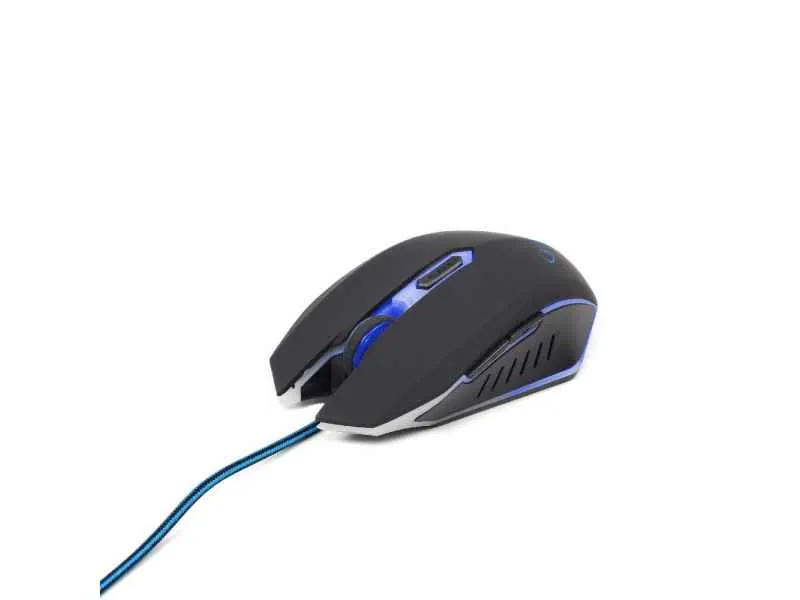 Gembird souris USB 2400 DPI Ambidextre Noir Bleu MUSG-001-B