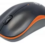Manhattan 179409 souris RF sans fil Optique Ambidextre Noir Orange
