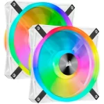 Corsair Fan iCUE QL140 RGB LED PWM Dual Fan Kit White CO-9050106-WW