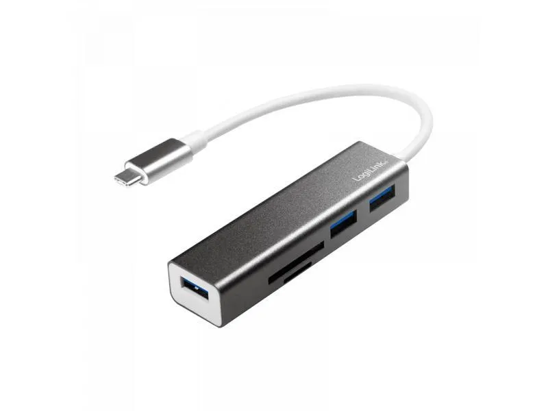 LogiLink USB-C 3.0 HUB 3 ports + lecteur de carte (UA0305)