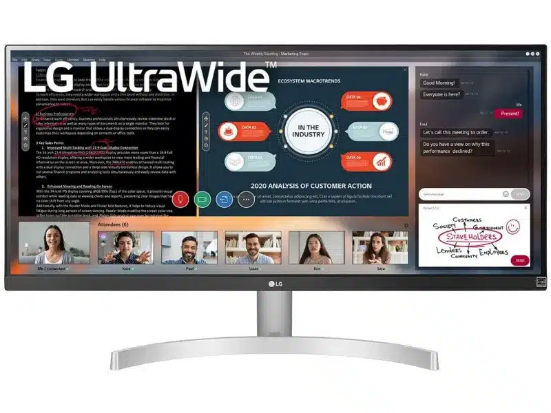 LG 29WN600-W - 73.7 cm (29'') -Full HD Ultra large - LED Argent 29WN600-W