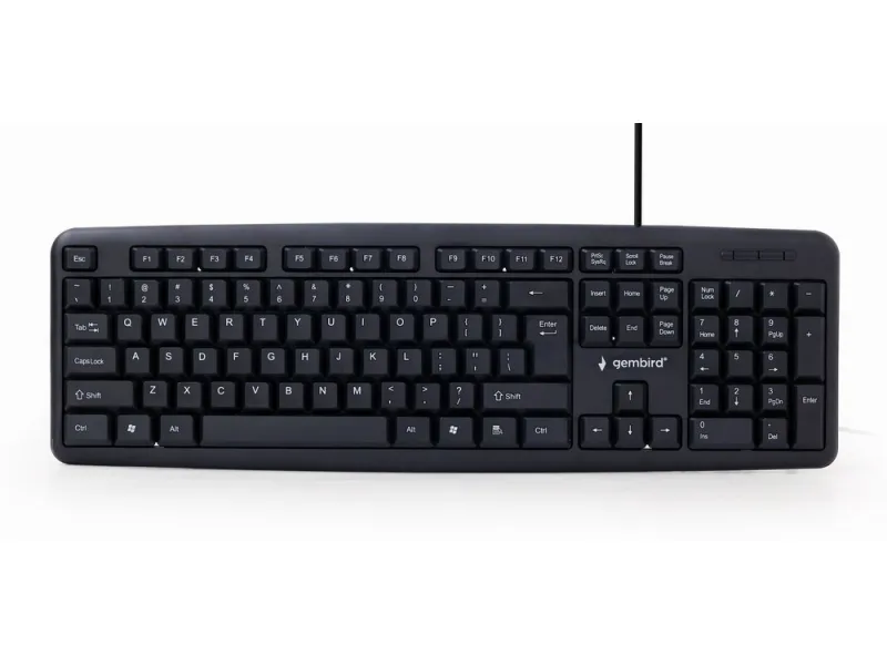 Gembird Standard - USB - Clavier à membrane - QWERTY - Noir KB-U-103-RU