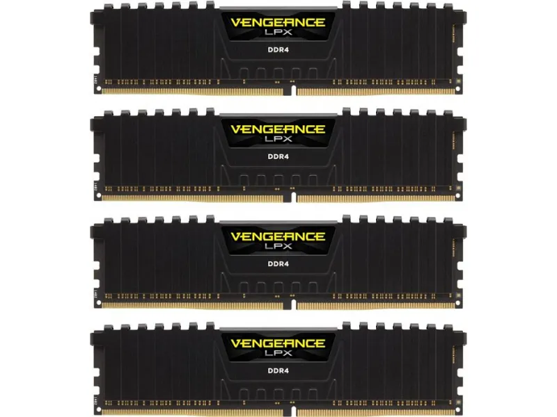 DDR4 64GB PC 2666 CL16 CORSAIR (4x16GB) Vengeance LPX CMK64GX4M4A2666C16