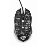 Gembird Optische 6-Tasten-LED-Maus. black - MUS-6B-GRAFIX-01