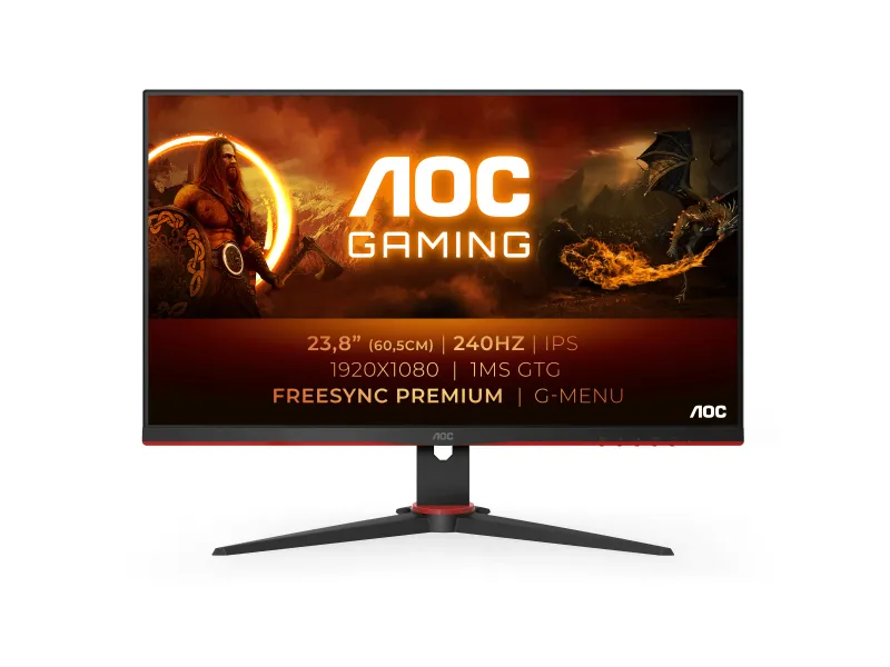 AOC 60.5cm (23.8) 1609 HDMI+USB+DP LED - 24G2ZE/BK