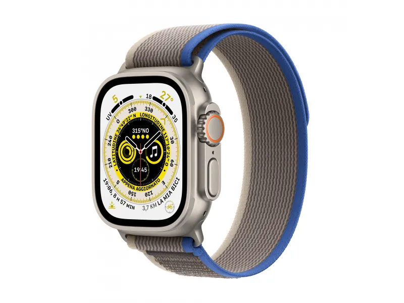 Apple Watch Ultra GPS Cellular 49mm Titanium Blue/Gray Trail Loop MNHL3FD/A