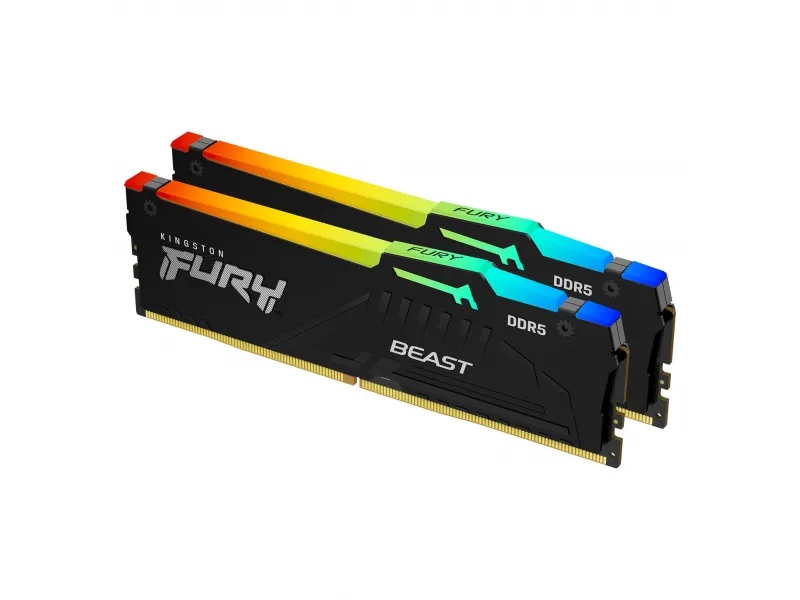 Kingston Fury Beast RGB 2 x 8GB DDR5 5200MT/s CL40 DIMM KF552C40BBAK2-16