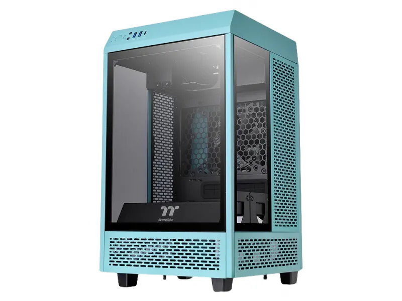 Thermaltake PC- Gehäuse The Tbwer 100 Turquoise - CA-1R3-00SBWN-00