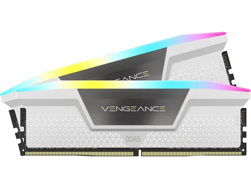 Corsair Vengeance RGB 32Gb (2x16Gb) DRAM DDR5 C40 Blanc CMH32GX5M2B5200C40W