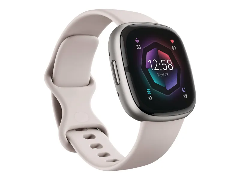 Fitbit SENSE 2 BLANC/PLATINA FB521SRWT