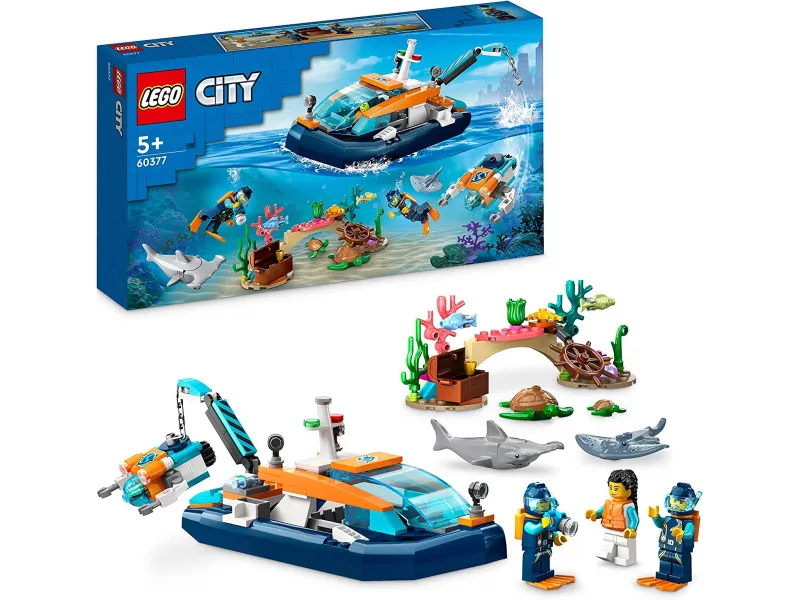 LEGO City - Le bateau d?exploration sous-marine (60377)