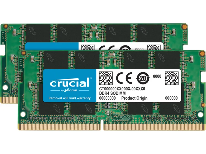 Crucial 32 GB DDR4-RAM SO-DIMM PC3200 CL22 2x16GB Kit - CT2K16G4SFRA32A