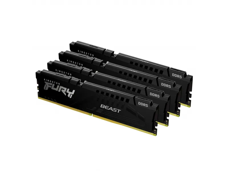 Kingston Fury 128GB(4x32GB) DDR5 5200MT/s CL40 Black XMP KF552C40BBK4-128