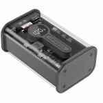 Gembird Transparent Charging Power Bank 9000 mAh Black PB09-TQC3-01