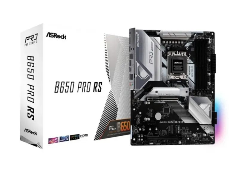 ASRock B650 Pro RS ATX AMD Motherboard Black 90-MXBL10-A0UAY