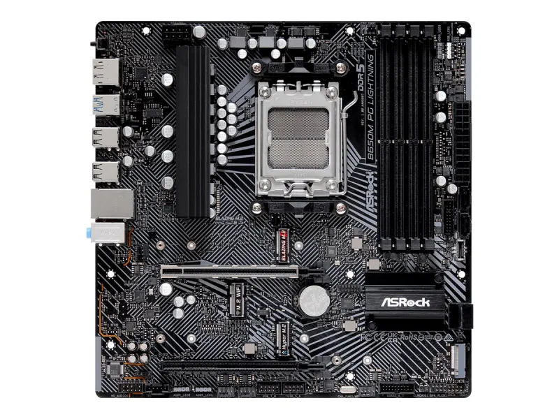 ASRock B650M PG Lightning AM5 AMD Motherboard 90-MXBMV0-A0UAYZ