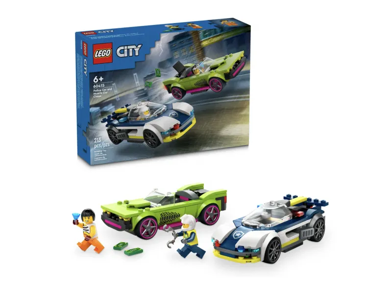 LEGO City - La course-poursuite entre la voiture de police et la super voiture (60415)