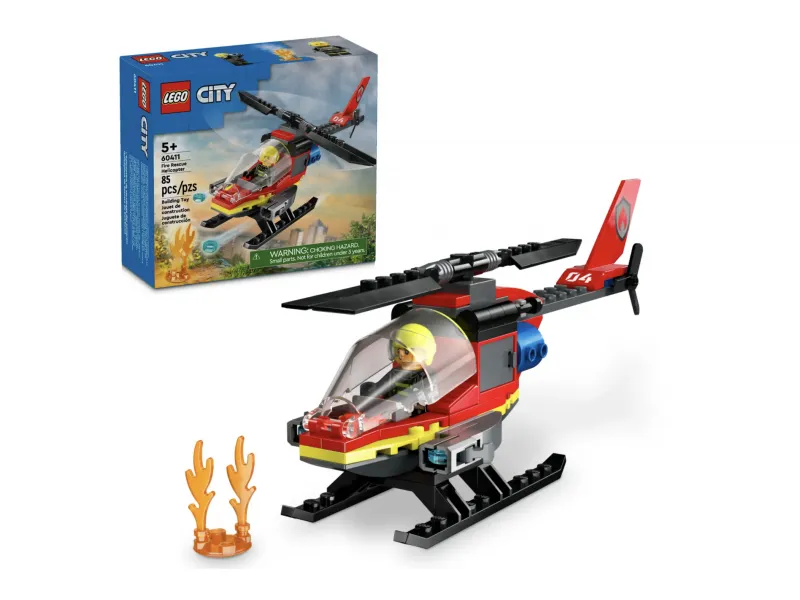 LEGO City - L?hélicoptère de secours des pompiers (60411)