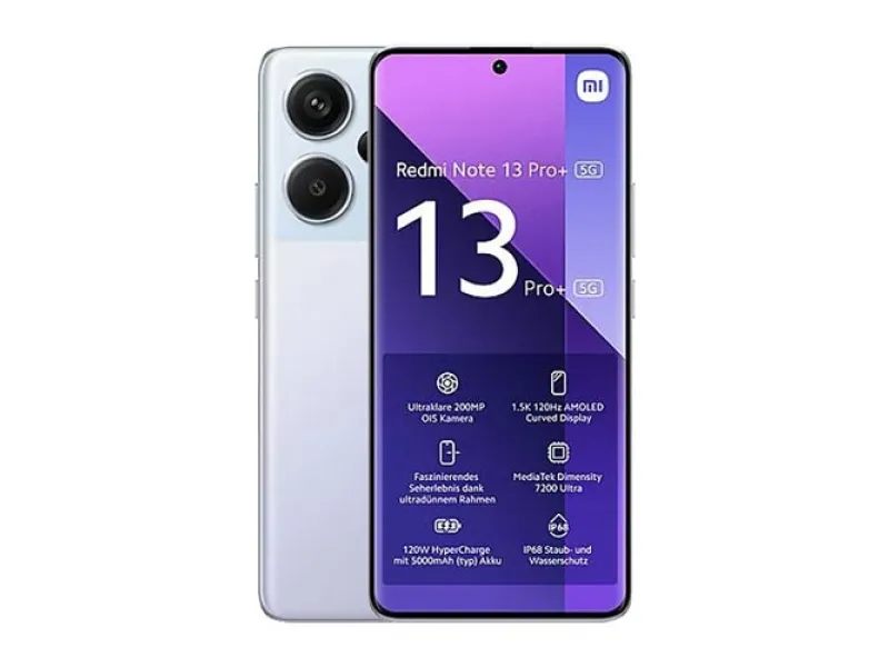 Xiaomi Redmi Note 13 Pro+ 5G Dual Sim 12/512Go Aurora Purple DE MZB0FF6EU