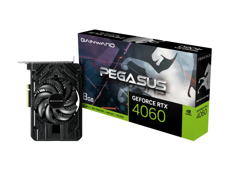 Gainward RTX4060 Pegasus 8GB GDDR6 HDMI 3xDP Graphics card 8.192 MB 4083