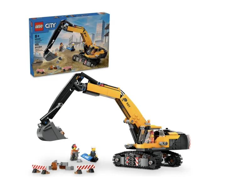 LEGO City - La pelleteuse de chantier jaune (60420)