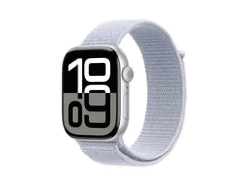 Apple Watch S10 Alu Silver 46mm GPS Sports Blue Cloud (MWWN3QF/A)