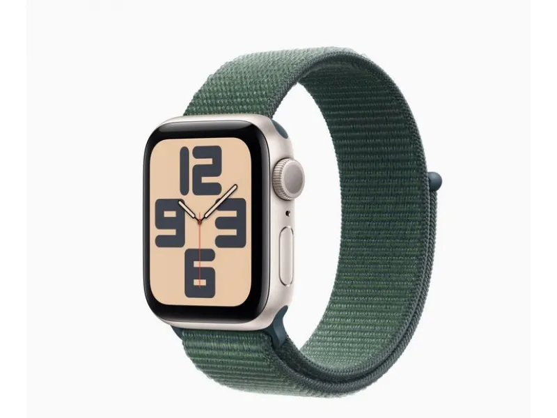 Apple Watch SE alu starlight 40mm GPS sports lac vert sport (MXEH3QF/A)