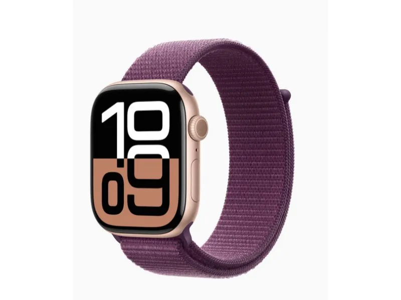 Apple Watch S10 Aluminium Rose Gold 46mm GPS Sport Prune (MWWV3QF/A)