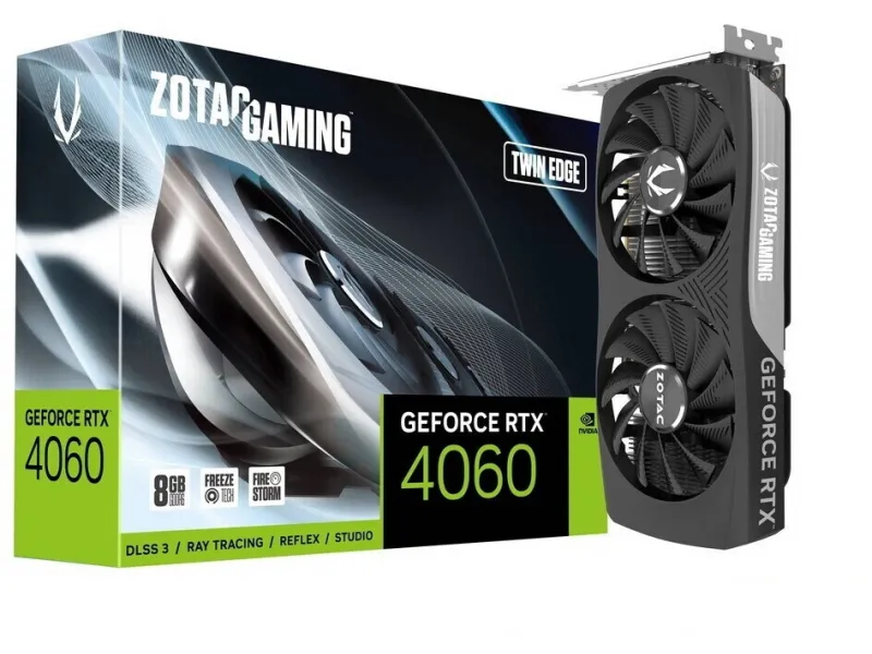 ZOTAC GeForce RTX 4060 Twin Edge 8GB GDDR6 128 Bit ZT-D40600E-10M